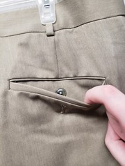 Roundtree & Yorke Pants Mens 36×30 Easy Care Dress Flex Waist Pleated Cuffed Tan