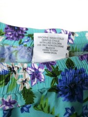 National Vintage 100% Viscose Rayon Purple And Blue Floral Lily Skirt Women’s 3X