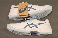 Asics Womens Gel-Game 9 Pickleball Sneakers White/Indigo 1042A243-100 Sz 8 NEW