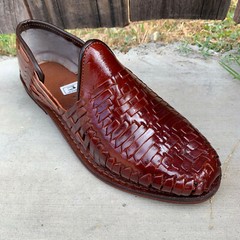 Men’s Closed Toe Genuine Leather Mexican Huarache Sandals Mocasin – Closed Toe