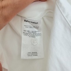 Reformation Will Oversize Button Shirt Womens XS White Long Sleeve Cotton