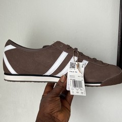 adidas Italia 70s Brown White Men’s Low Top Lace Up Suede Sneakers Casual