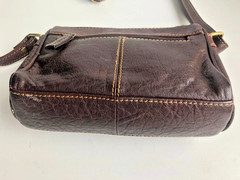 C&A ladies bag shoulder bag crossbody brown leather
