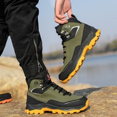 Mens Indestructible Work Boots Steel Toe Safety Shoes Waterproof Non Slip Boots