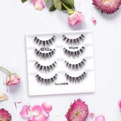 Ardell False Lashes Faux Mink Wispies Eyelashes, 1 pk x 4 pairs