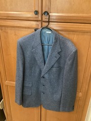 Vintage Brioni Blazer Mens 44L Grey Cashmere Silk Sport Coat/Blazer Made Italy
