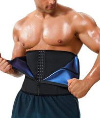 Men Sauna Sweat Waist Trainer Body Shaper Tummy Fat Burner fajas para hombre Gym