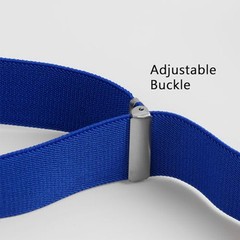Men’s 1.37 inch Suspender and Pre-tied Bow Tie Set Royal Blue