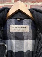 Burberry Mens Wool Gilet Jacket MEDIUM Hooded Prorsum Brit Pockets Bodywarmer