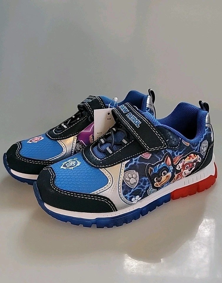 Nickelodeon PAW Patrol Boys Light Up Mighty Pups Sneakers Blue/Red 12