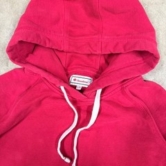 Canadiana Mens Red Fleece Hoodie Sweatshirt Size Large Gorpcore Vibe