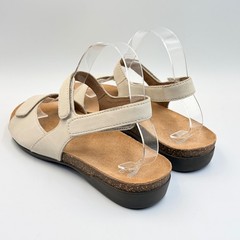 Dansko Ronda Cork Sandals Nubuck Ivory Triple Strap Comfort Womens 40 US 9.5-10