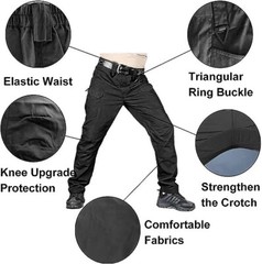 Tactical Mens Cargo Pants Waterproof Work Hiking Combat Outdoor Trousers Pants