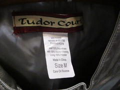 Tudor Court Jacket – Silver – Size Medium – Polyurethane – Hand Wash Only