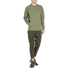Nike NSW Tech Fleece Men’s Crewneck Sweatshirt – Olive Palm Green – Size Large