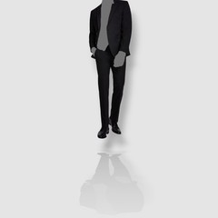 Alfani Men’s Black Slim-Fit Stretch 2-PC Jacket Pants Suit Size 42S 36W x 34L
