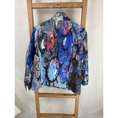 NWT Shana Muti Color 100 % Polyester Puffer Jacket #0964 Size XL