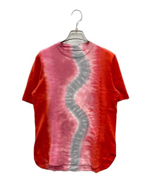 Mame Kurogouchi Tie-Dye Cotton T-Shirt Red Women’s Medium Unique Design