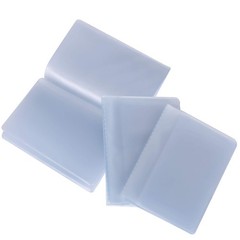 Set of 3 Plastic Wallet Insert Clear Credit Card Wallet Picture Photo Holder for