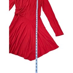 Free People Dress Size Small Red/Orange FB Beach Vance Wrap Mini Dress NWOT