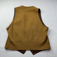 Vintage Dents Leather Vest Men Sz 40 50s 60s Knit Combo Retro Made In England