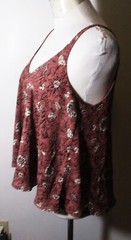 FOREVER 21 Brown Spaghetti Strap Top Size M NWOT