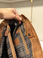 FRYE MELISSA BROWN LEATHER SHOULDER TOTE/ BAG/PURSE
