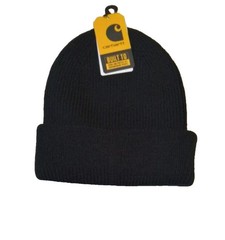 CARHARTT Knit Hat Cuff Ski Beanie. BLACK. Watch A-18. Uni OSFA NwT 3