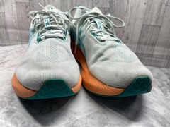 Asics Novoblast 5 Sneakers Men 14M Running Shoes Green Orange Athletic Trainer