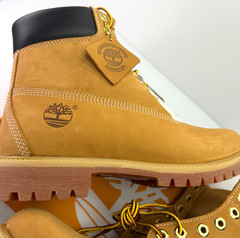 Timberland Mens Premium 6-Inch Boot Wheat Nubuck Waterproof TB010061 713 NEW
