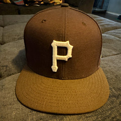 Pittsburgh Pirates New Era 59fifty size 7 hat brown w/ white P