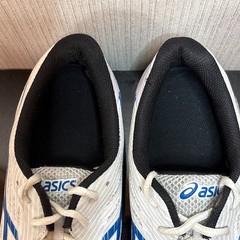 Asics Gel Game 9 Mens 12 Pickleball Sneakers White Steel Blue 960823 Lace Up