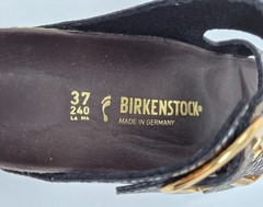 Birkenstock Women’s EU 37 = US 6 Big Buckle Python Narrow Sandals READ