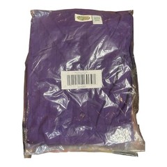 Collections Etc. Women’s Pintuck Lace Trim Button Down V Neck Tunic 3XL Purple