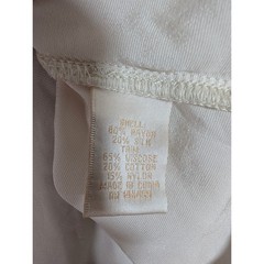 Gold Hawk Lace Trim Tank Top Womens Medium Cream Rayon Silk Blend Boho Festival
