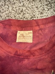 The Mountain Red Tie-Dye Eagle Graphic Cotton Jersey Crew Neck Tee XXXL