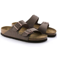 Birkenstock Arizona Mocha Birkibuc Leather Sandals Narrow/Wide EU 37-45 With Box