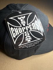 VTG West Coast Choppers Snapback Hat Black Iron Cross Jesse James Licensed Y2K