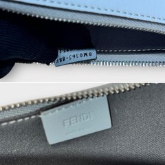 Fendi Monster Blue Leather Clutch Bag Second-Hand Japan 0610719