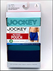 Jockey Men’s Boxer Briefs 3 Pack Large 36-38 Blue Teal Chafe Proof Pouch Stretch