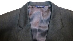 Brooks Brothers Suit 44L W37 SAXXON Gray Canada Excellent Condition Regent