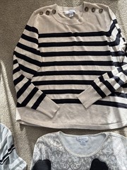 BRAND NEW Liz Claiborne Long Sleeve Ribbed Tops Size XL NWT Various Colors