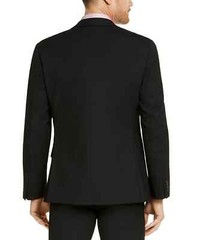 $500 Alfani Men’s Slim Fit Black Stretch Solid Suit 40 R 34 x 30 zja1726a
