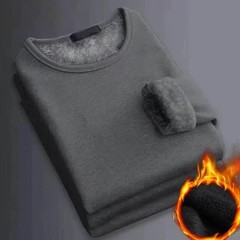 Mens Winter Thermal T Shirt Long Sleeve Fleece Lined Warm Base Layer Top