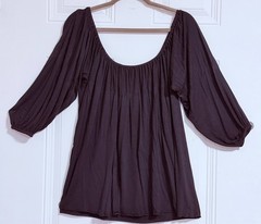 Bailey / 44 Ethereal Peasant Top Balloon Sleeve Timeless Chic Boho Soft SZ Small