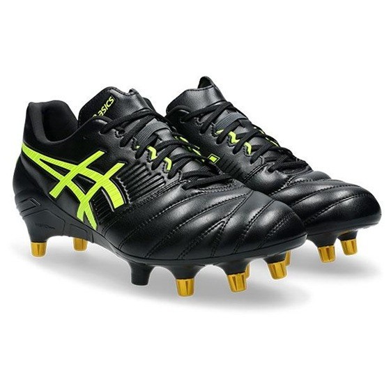 Asics Rugby Cleats Lethal Relentless Black Yellow 1111A259 001 US9-14 w/Box New