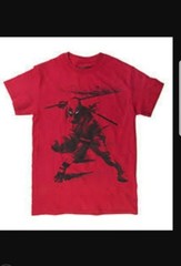 DEADPOOL SUMI-E SWORD SLASH 3XL MEN’S T-SHIRT WELOVEFINE MARVEL FOR FANS BY FANS